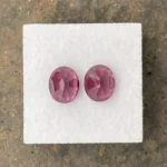 Rhodolite Garnet Pair 4.85 ct | Oval | Violet Pink | Umba Valley, Tanzania - Image 3