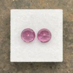 Umbalite (Rhodolite Garnet) Pair 4.19 ct | Round |  Violet Pink | Umba Valley, Tanzania - Image 3