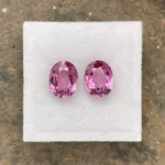 Umbalite (Rhodolite Garnet) Pair 3.55 ct  | Oval | Violet Pink | Umba Valley, Tanzania