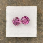 Umbalite (Rhodolite Garnet) Pair 4.34 ct |  Round | Mauve Violet | Umba Valley, Tanzania - Image 2