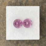 Umbalite (Rhodolite Garnet) Pair 4.34 ct |  Round | Mauve Violet | Umba Valley, Tanzania - Image 3