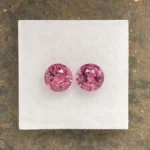 Umbalite (Rhodolite Garnet) Pair 3.27 ct |  Round | Mauve Violet | Umba Valley, Tanzania - Image 2