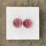 Umbalite (Rhodolite Garnet) Pair 4.89 ct |  Round | Violet Red | Umba Valley, Tanzania - Image 3