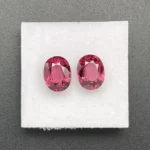 Rhodolite Garnet Pair 4.44 ct | Oval | Violet Red | Umba Valley, Tanzania - Image 2