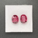 Rhodolite Garnet Pair 4.44 ct | Oval | Violet Red | Umba Valley, Tanzania - Image 4