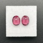 Rhodolite Garnet Pair 4.44 ct | Oval | Violet Red | Umba Valley, Tanzania - Image 3