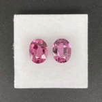 Umbalite (Rhodolite Garnet) Pair 4.11 ct | Oval | Violet Pink | Umba Valley, Tanzania - Image 2