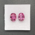 Umbalite (Rhodolite Garnet) Pair 4.11 ct | Oval | Violet Pink | Umba Valley, Tanzania - Image 4