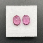 Umbalite (Rhodolite Garnet) Pair 4.11 ct | Oval | Violet Pink | Umba Valley, Tanzania - Image 3