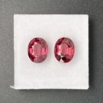 Rhodolite Garnet Pair 5.28 ct | Oval | Carmine Red | Umba Valley, Tanzania
