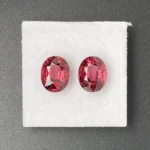 Rhodolite Garnet Pair 5.28 ct | Oval | Carmine Red | Umba Valley, Tanzania - Image 4