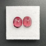 Rhodolite Garnet Pair 5.28 ct | Oval | Carmine Red | Umba Valley, Tanzania - Image 3