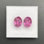 Umbalite (Rhodolite Garnet) Pair 5.26 ct | Oval | Violet Pink | Umba Valley, Tanzania - Image 4
