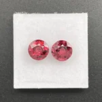 Malaya Garnet Pair 3.92 ct | Round | Salsa Red | Umba Valley, Tanzania