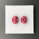 Malaya Garnet Pair 3.54 ct | Oval | Peach  Pink | Umba Valley, Tanzania