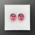 Malaya Garnet Pair 3.54 ct | Oval | Peach  Pink | Umba Valley, Tanzania - Image 4