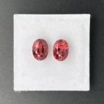 Malaya Garnet Pair 3.12 ct | Oval | Orange  Pink | Umba Valley, Tanzania