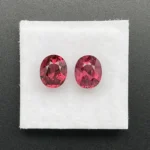 Rhodolite Garnet Pair 4.60 ct | Oval | Bordeaux Red | Umba Valley, Tanzania
