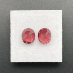 Rhodolite Garnet Pair 4.82 ct | Oval | Orange  Red | Umba Valley, Tanzania - Image 3