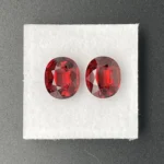 Rhodolite Garnet Pair 7.28 ct | Oval | Orange  Red | Umba Valley, Tanzania