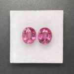 Umbalite (Rhodolite Garnet) Pair 4.86 ct | Oval | Violet Pink | Umba Valley, Tanzania