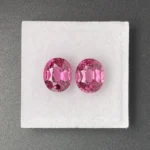 Umbalite (Rhodolite Garnet) Pair 4.86 ct | Oval | Violet Pink | Umba Valley, Tanzania - Image 2