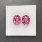 Umbalite (Rhodolite Garnet) Pair 4.86 ct | Oval | Violet Pink | Umba Valley, Tanzania - Image 4