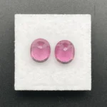 Umbalite (Rhodolite Garnet) Pair 4.86 ct | Oval | Violet Pink | Umba Valley, Tanzania - Image 3