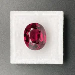 Rhodolite Garnet 9.79 ct | Oval |  Mulberry Red  | Umba Valley, Tanzania - Image 4