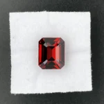 Malaya Garnet 5.66 ct  | Emerald Cut | Orangy Red | Umba Valley, Tanzania - Image 2
