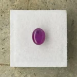 Ruby 2.28 ct | Oval Cabochon | Purplish Red | Johnson, Tanzania | Untreated - Image 3