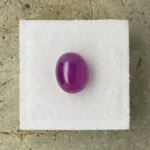 Ruby 4.66 ct | Oval Cabochon | Purplish Red | Johnson, Tanzania | Untreated