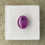 Ruby 4.66 ct | Oval Cabochon | Purplish Red | Johnson, Tanzania | Untreated - Image 3