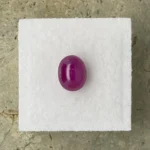 Ruby 2.75 ct | Oval Cabochon | Purplish Red | Johnson, Tanzania | Untreated