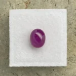 Ruby 3.29 ct | Oval Cabochon | Purplish Red | Johnson, Tanzania | Untreated - Image 2