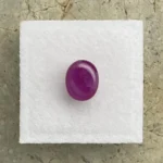 Ruby 3.29 ct | Oval Cabochon | Purplish Red | Johnson, Tanzania | Untreated - Image 3