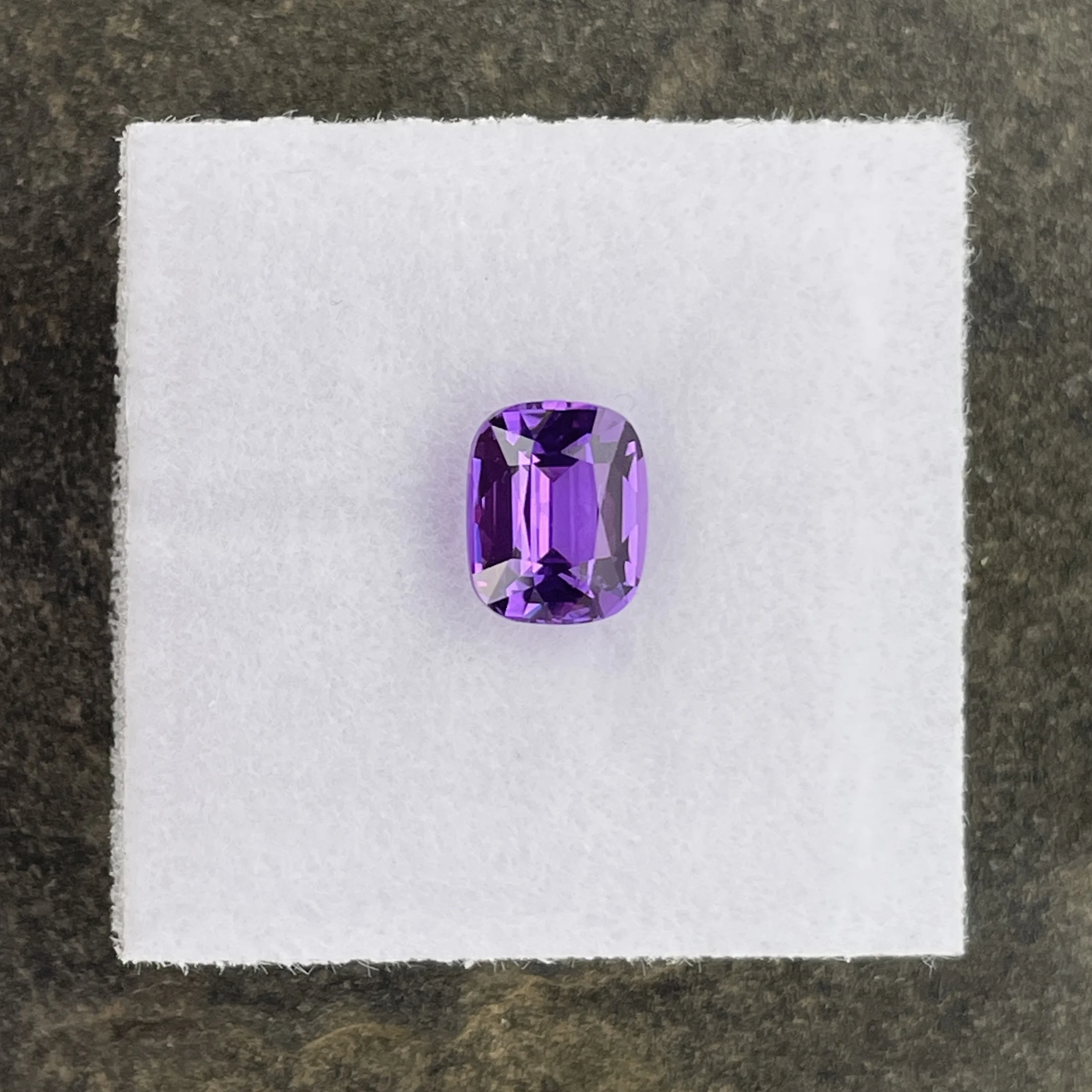 SFS004P1 Purple Sapphire 1.56 ct | Cushion | Violet Purple | Ilakaka, Madagascar | No Heat - Image 1