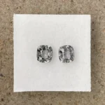Spinels Pair 1.85 ct | Cushion | Slate Grey | Mogok, Burma (Myanmar)
