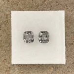 Spinels Pair 1.85 ct | Cushion | Slate Grey | Mogok, Burma (Myanmar) - Image 2