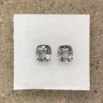 Spinels Pair 1.85 ct | Cushion | Slate Grey | Mogok, Burma (Myanmar) - Image 4