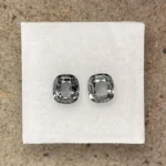 Spinels Pair 2.05 ct | Cushion | Dove Grey | Mogok, Burma (Myanmar) - Image 4