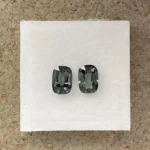 Spinels Pair 1.92 ct | Cushion | Slate Grey | Mogok, Burma (Myanmar) - Image 2