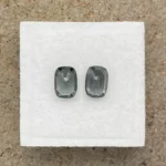 Spinels Pair 1.92 ct | Cushion | Slate Grey | Mogok, Burma (Myanmar) - Image 3