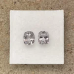 Spinels Pair 2.45 ct | Cushion | Silver Grey | Mogok, Burma (Myanmar) - Image 2