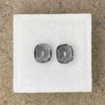 Spinels Pair 2.40 ct | Cushion | Metal Grey | Mogok, Burma (Myanmar) - Image 3
