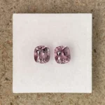 Spinels Pair 2.00 ct | Cushion | Greyish Pink | Mogok, Burma (Myanmar)