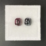 Spinel Companion Pair 2.08 ct | Cushion | Bluish & Purplish Grey | Mogok, Burma (Myanmar)