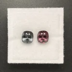 Spinel Companion Pair 2.08 ct | Cushion | Bluish & Purplish Grey | Mogok, Burma (Myanmar) - Image 2