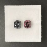 Spinel Companion Pair 2.08 ct | Cushion | Bluish & Purplish Grey | Mogok, Burma (Myanmar) - Image 4
