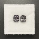 Spinel Pair 2.16 ct | Cushion | Charcoal Grey | Mogok, Burma (Myanmar) - Image 4